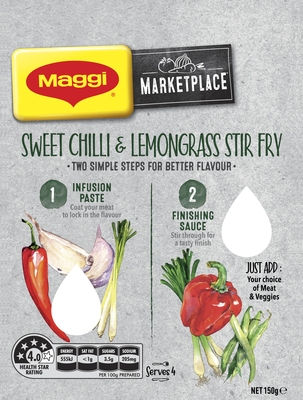 MAGGI Sweet Chilli and Lemongrass Stir Fry